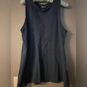 The North Face women’s size L/G blue ribbed sleeveless tank top